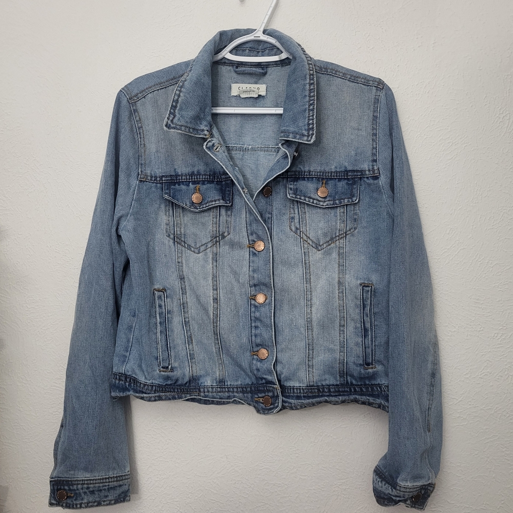Ci Sono Blue‎ Jean Jacket Classic Trucker Style